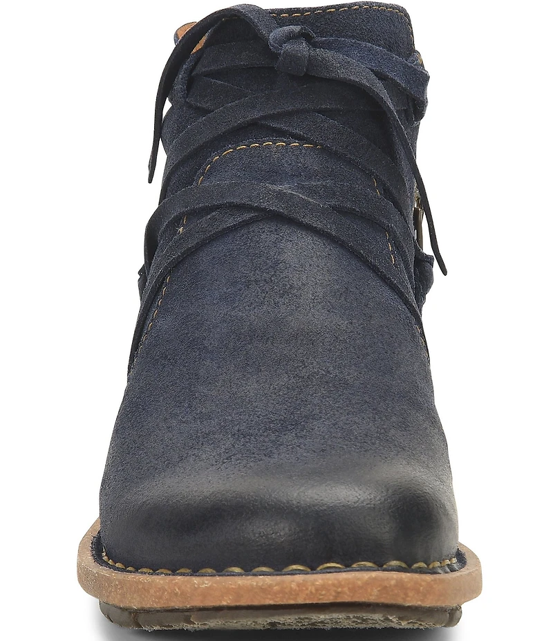 Born Tarkiln Leather Wrap Booties
