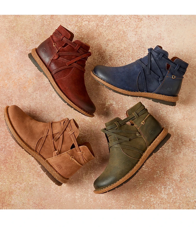 Born Tarkiln Leather Wrap Booties