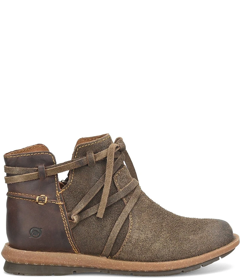 Born Tarkiln Leather Wrap Booties