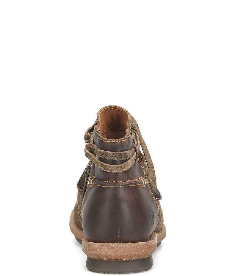 Born Tarkiln Leather Wrap Booties