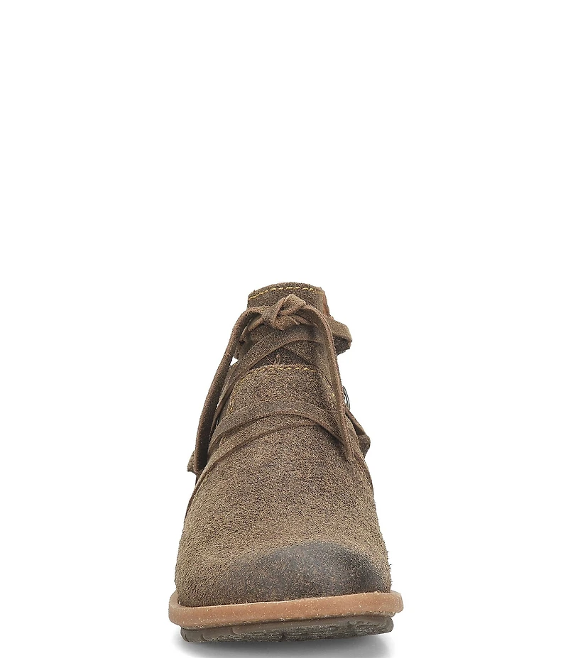 Born Tarkiln Leather Wrap Booties