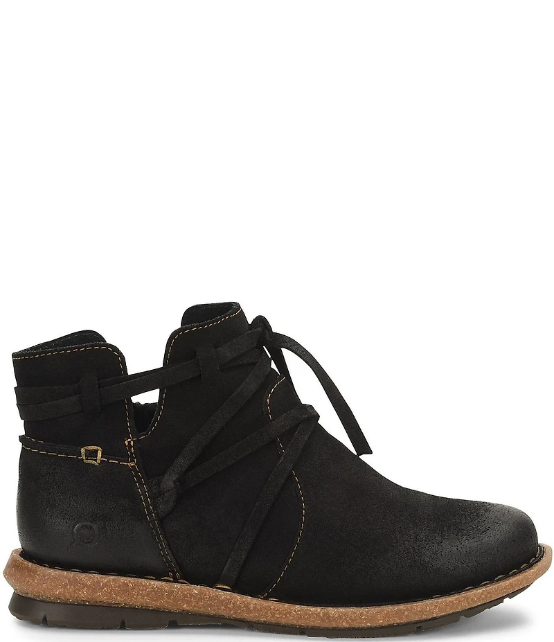 Born Tarkiln Leather Wrap Booties