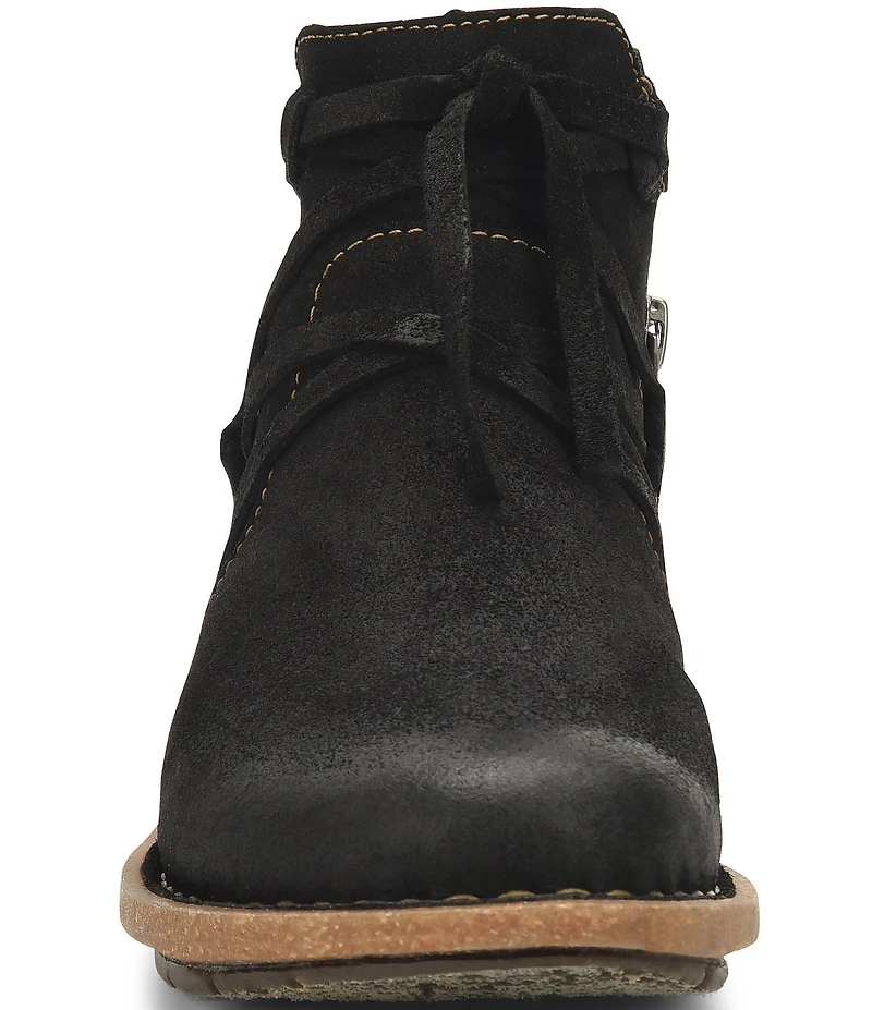 Born Tarkiln Leather Wrap Booties