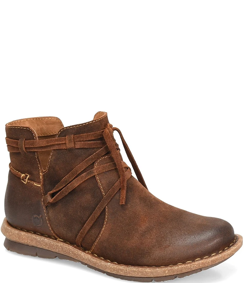 Born Tarkiln Leather Wrap Booties