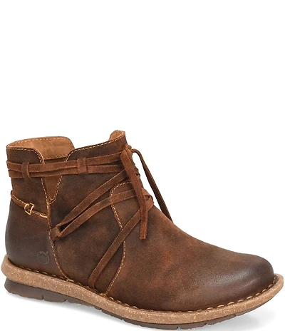 Born Tarkiln Leather Wrap Booties