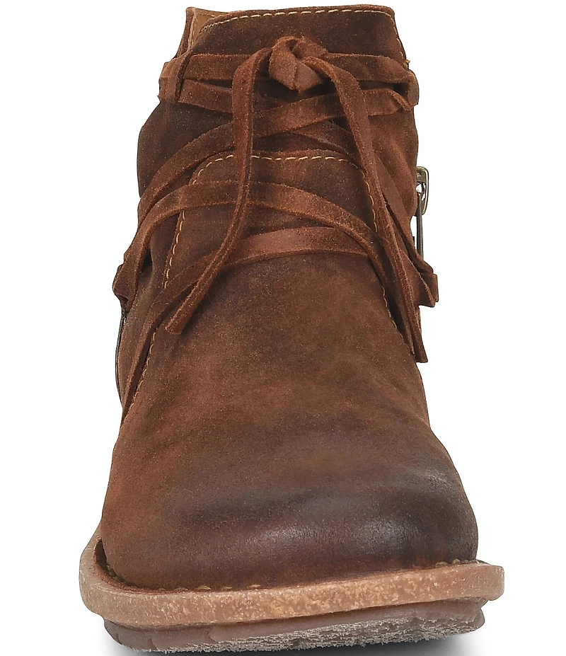 Born Tarkiln Leather Wrap Booties