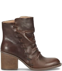Born Toni Leather Block Heel Booties