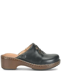 Born Torry Leather Flower Cut Out Clogs