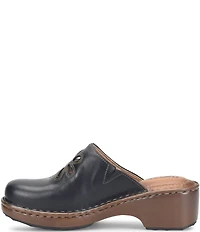 Born Torry Leather Flower Cut Out Clogs