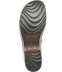 Born Torry Leather Flower Cut Out Clogs