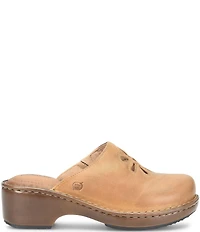 Born Torry Leather Flower Cut Out Clogs