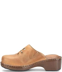 Born Torry Leather Flower Cut Out Clogs