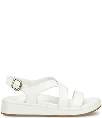 Born Victoria Leather Platform Wedge Sandals