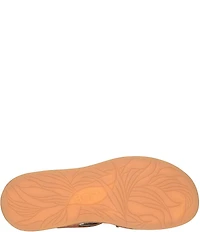 Born Victoria Leather Platform Wedge Sandals