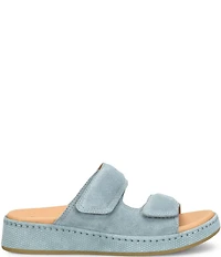 Born Vivian Suede Hook-and-Loop Double Banded Slide Sandals