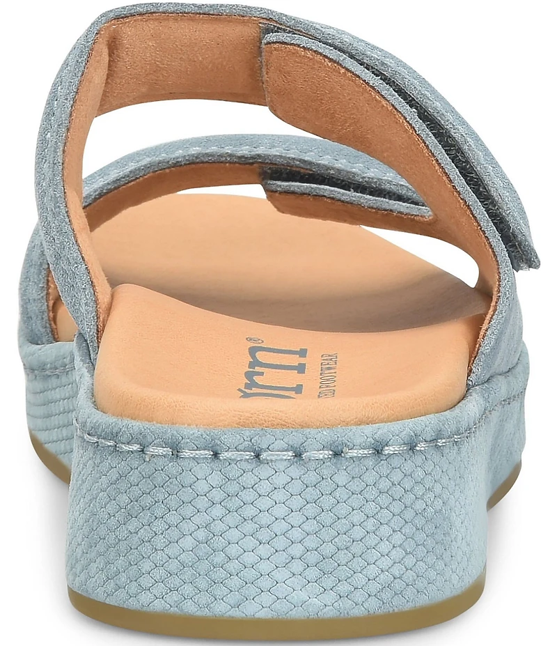 Born Vivian Suede Hook-and-Loop Double Banded Slide Sandals