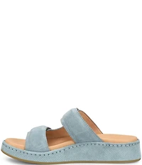 Born Vivian Suede Hook-and-Loop Double Banded Slide Sandals