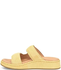 Born Vivian Suede Hook-and-Loop Double Banded Slide Sandals