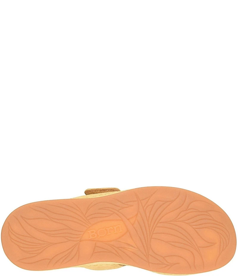 Born Vivian Suede Hook-and-Loop Double Banded Slide Sandals