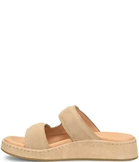 Born Vivian Suede Hook-and-Loop Double Banded Slide Sandals