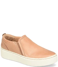 Born Women's Mira Leather Platform Slip On Sneakers