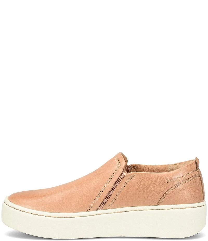 Born Women's Mira Leather Platform Slip On Sneakers
