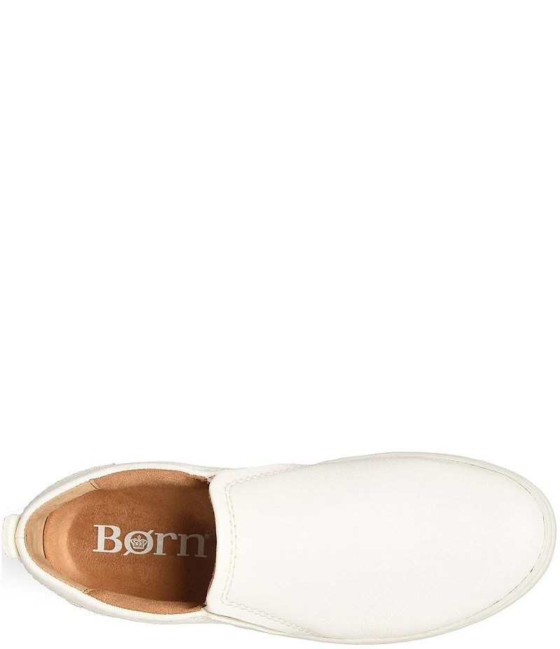 Born Women's Mira Leather Platform Slip On Sneakers