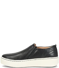 Born Women's Mira Leather Platform Slip On Sneakers