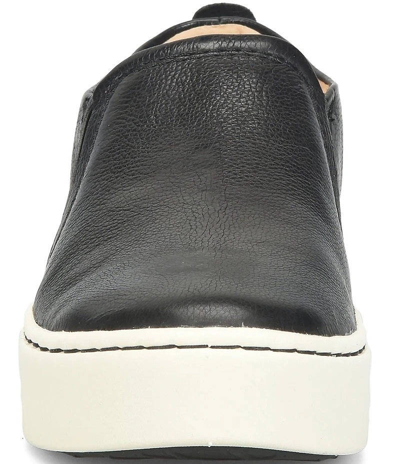 Born Women's Mira Leather Platform Slip On Sneakers