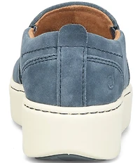 Born Women's Mira Suede Platform Slip On Sneakers