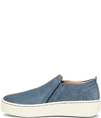 Born Women's Mira Suede Platform Slip On Sneakers