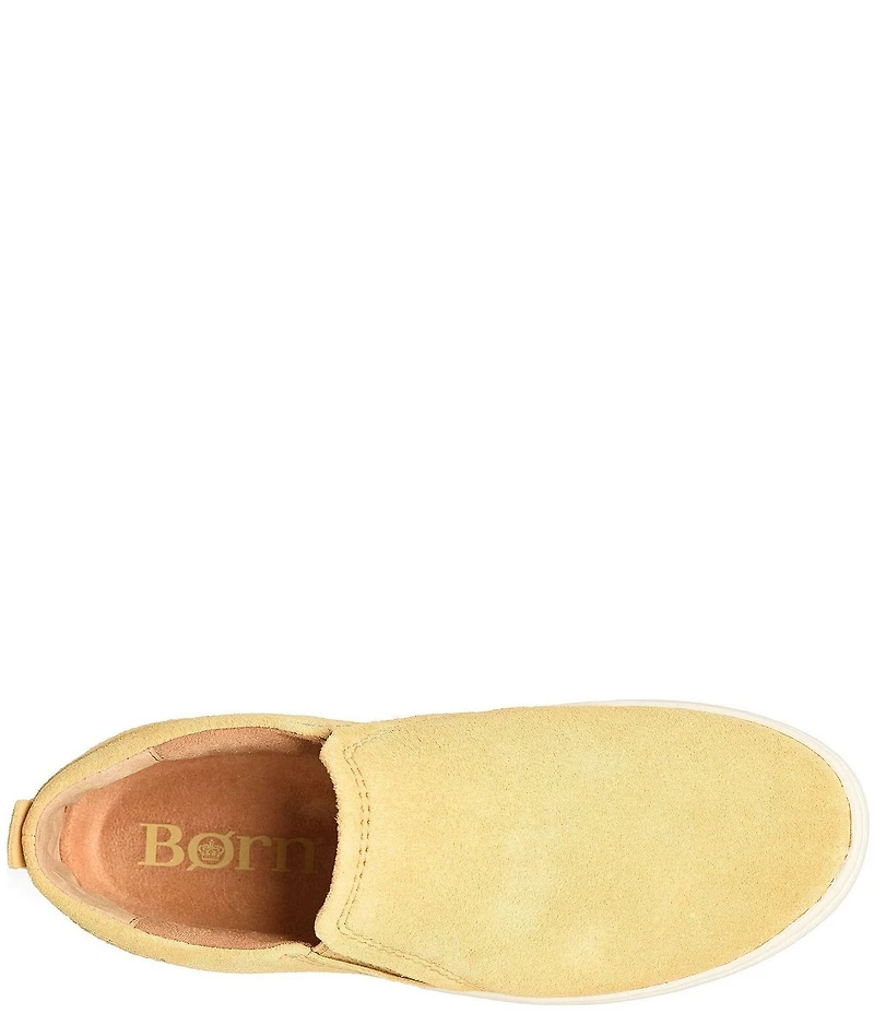 Born Women's Mira Suede Platform Slip On Sneakers