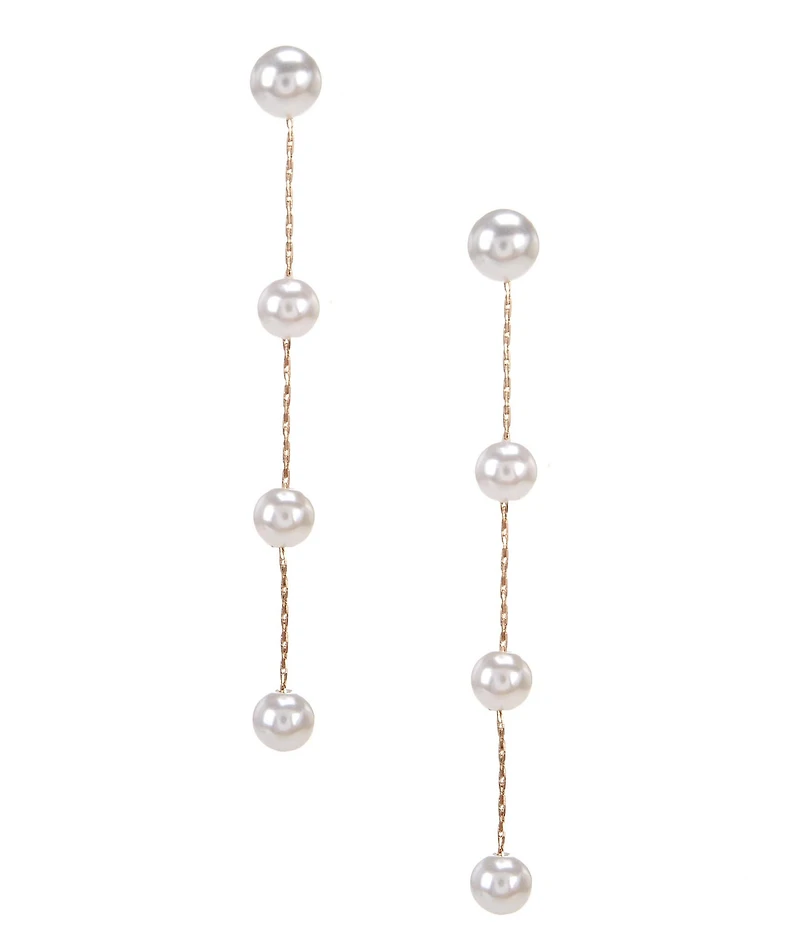 Southern Living x Borrowed & Blue Pearl Linear Drop Earrings
