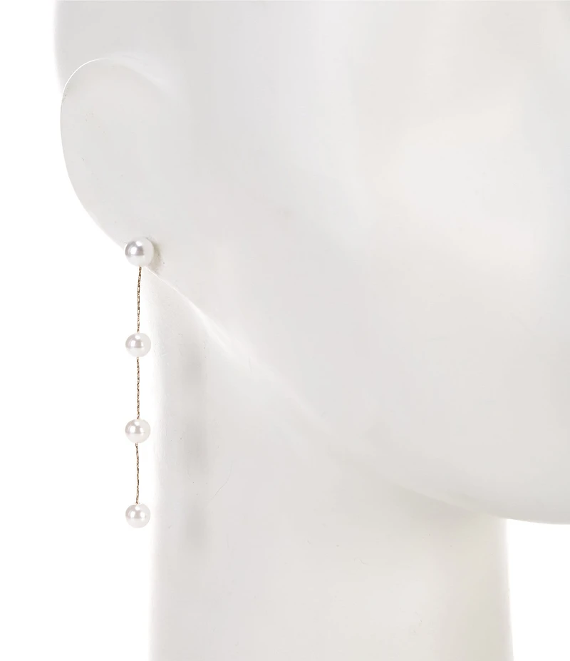 Southern Living x Borrowed & Blue Pearl Linear Drop Earrings