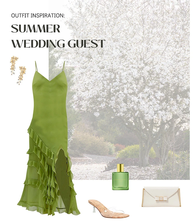 Borrowed & Blue by Southern Living Graduating Metal Stone Flower Drop Statement Earrings