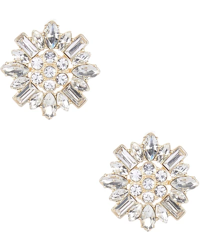 Southern Living x Borrowed & Blue Stone Flower Crystal Drop Earrings