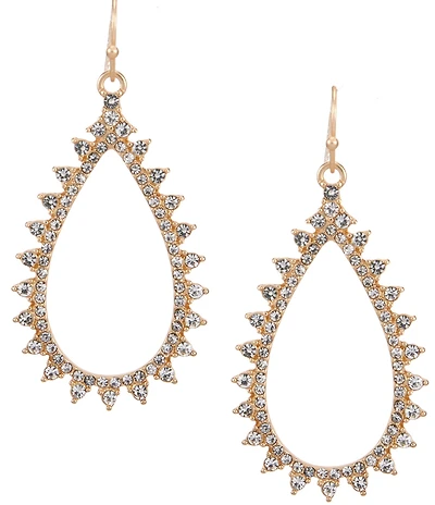 Southern Living x Borrowed & Blue Stone Teardrop Crystal Orbital Drop Earrings