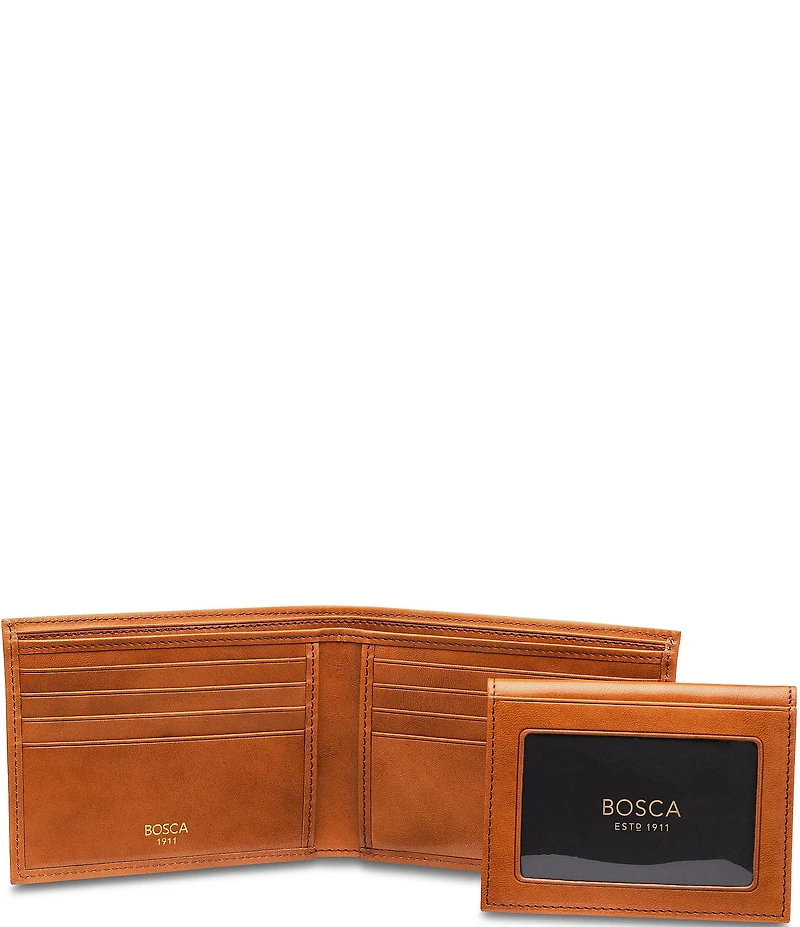 Bosca Old Leather ID/Passport Case Wallet