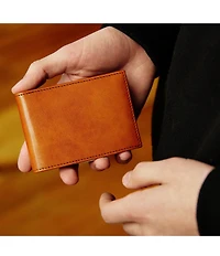 Bosca Small Bi-Fold Leather Wallet