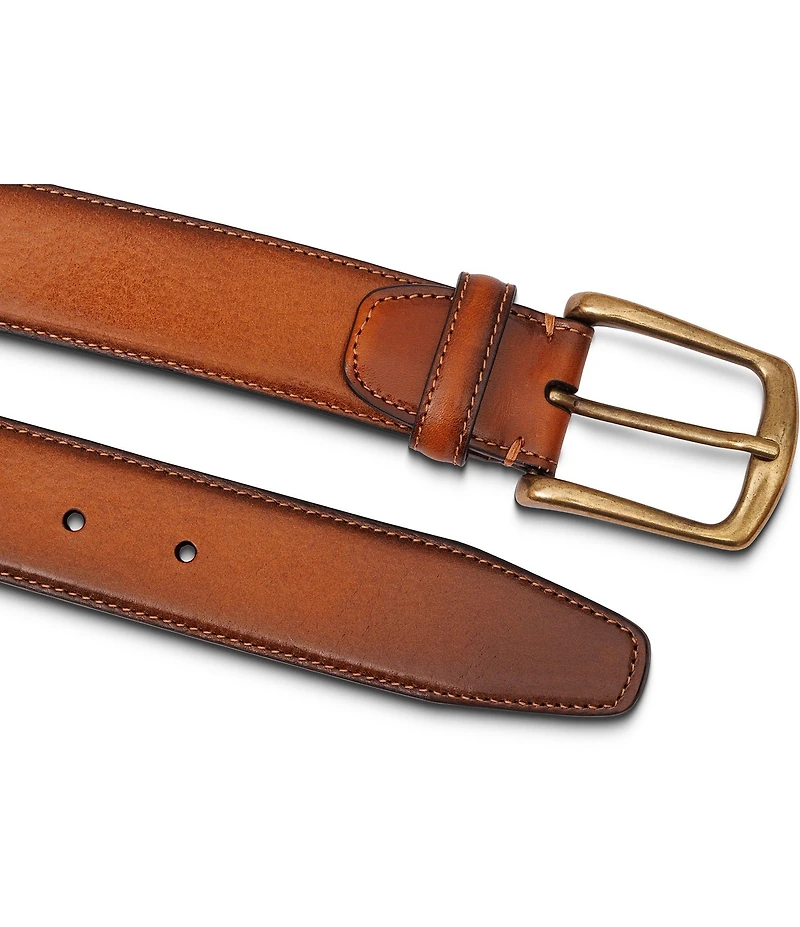 Bosca Venice Old Leather Smocked Belt