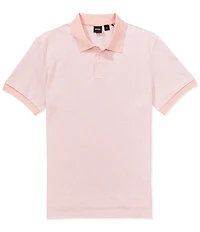 BOSS Bubble-Structure Short Sleeve Polo Shirt