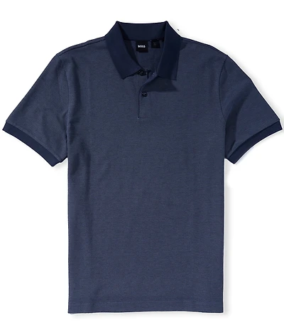 BOSS Bubble-Structure Short Sleeve Polo Shirt