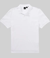 BOSS Bubble-Structure Short Sleeve Polo Shirt