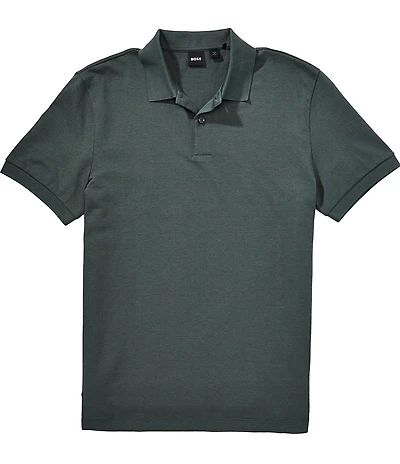 BOSS Bubble-Structure Short Sleeve Polo Shirt