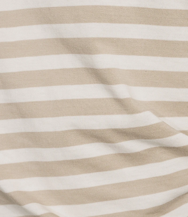 BOSS By Hugo Boss Epka Striped Print Crew Neck Sleeveless Top
