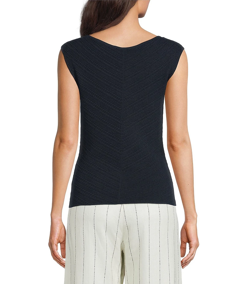 BOSS by Hugo Boss Faitini Ribbed Knit V-Neck Sleeveless Top