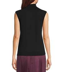 BOSS by Hugo Boss Fipin Wool Knit Turtleneck Cap Sleeve Top