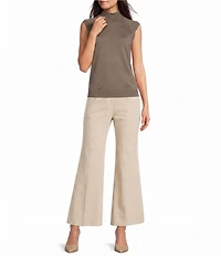 BOSS by Hugo Boss Fipini Super Fine Merino Gauge Turtleneck Cap Sleeve Top