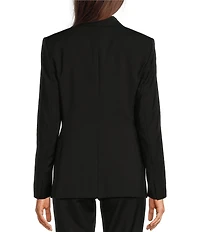 BOSS by Hugo Boss Jabinalah Virgin Wool Notch Lapel Collar Long Sleeve One-Button Blazer