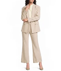 BOSS by Hugo Boss Jaleto Textured Slub Woven Double Breasted Coodinating Blazer